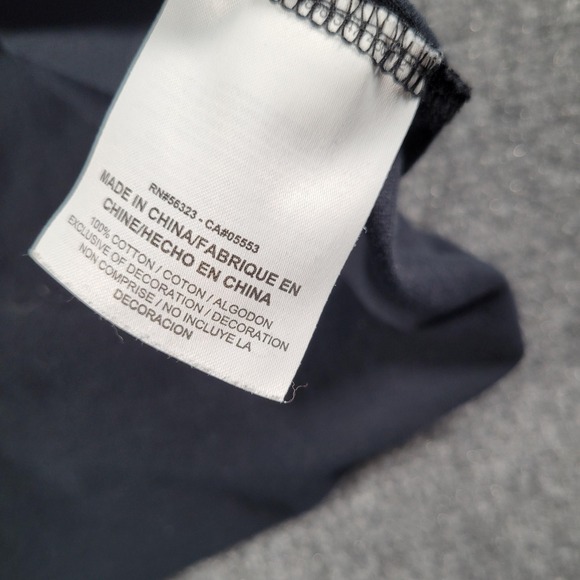 Nike Shirt Men Medium Athletic Cut Black Long Sleeve Just Do It Swoosh Spell Out - Picture 9 of 10